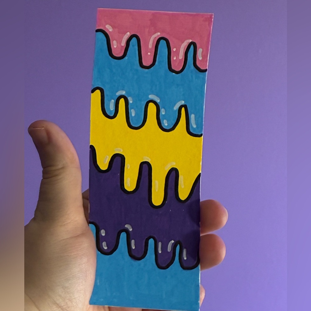 Colorful Drip Bookmark